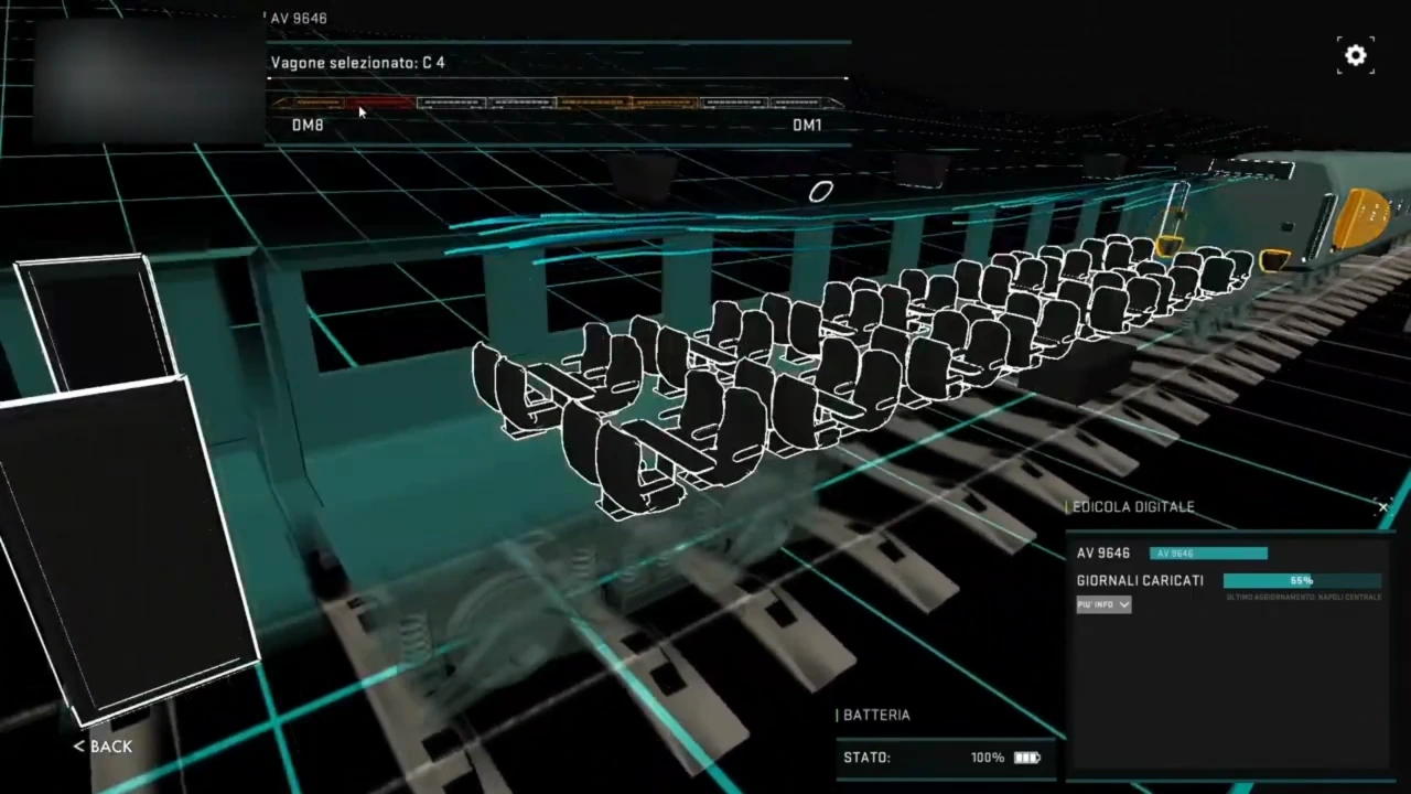 La rete ferroviaria, su un tavolo tattico 3D.
